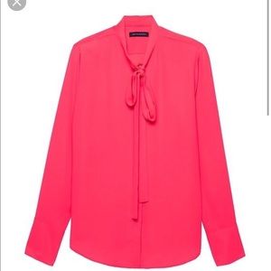 Banana Republic Tops - NWT banana republic hot pink silk blouse Banana Republic Tops - NWT banana republic hot pink silk blouse
